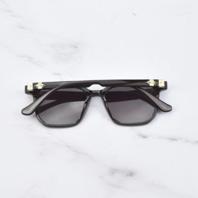 chrome hearts RMTR98026 c14 back عینک آفتابی کروم هارتز قهوه ای