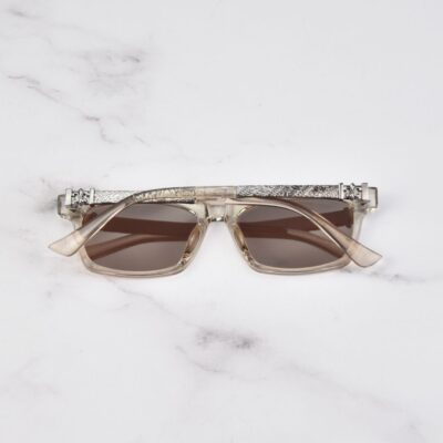 chrome hearts RMTR98029 c22 back کروم هارتز قهوه ای