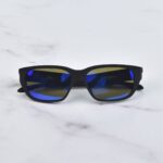 عینک آفتابی اوکلی مشکی شیشه جیوه ای بنفش OX8192D-0454