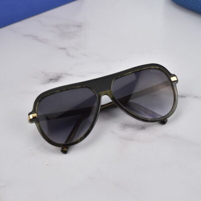 عینک آفتابی زیلی مشکی نیم فریم هاوانایی ZI80126 C05